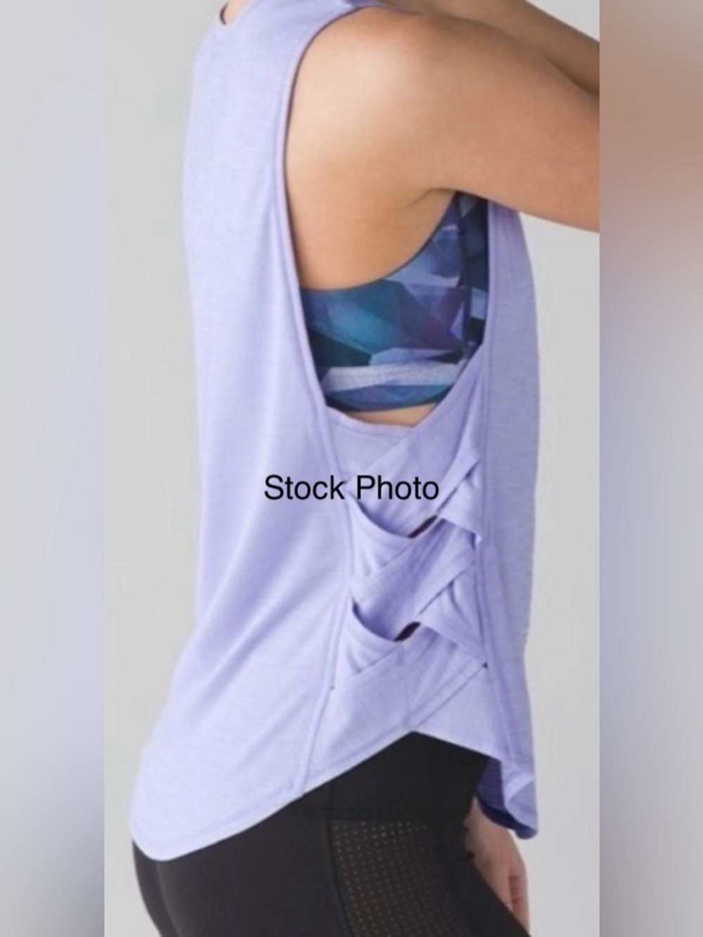 Lululemon Var-City Muscle Tank Top • Heathered Lilac • Braided Side Details